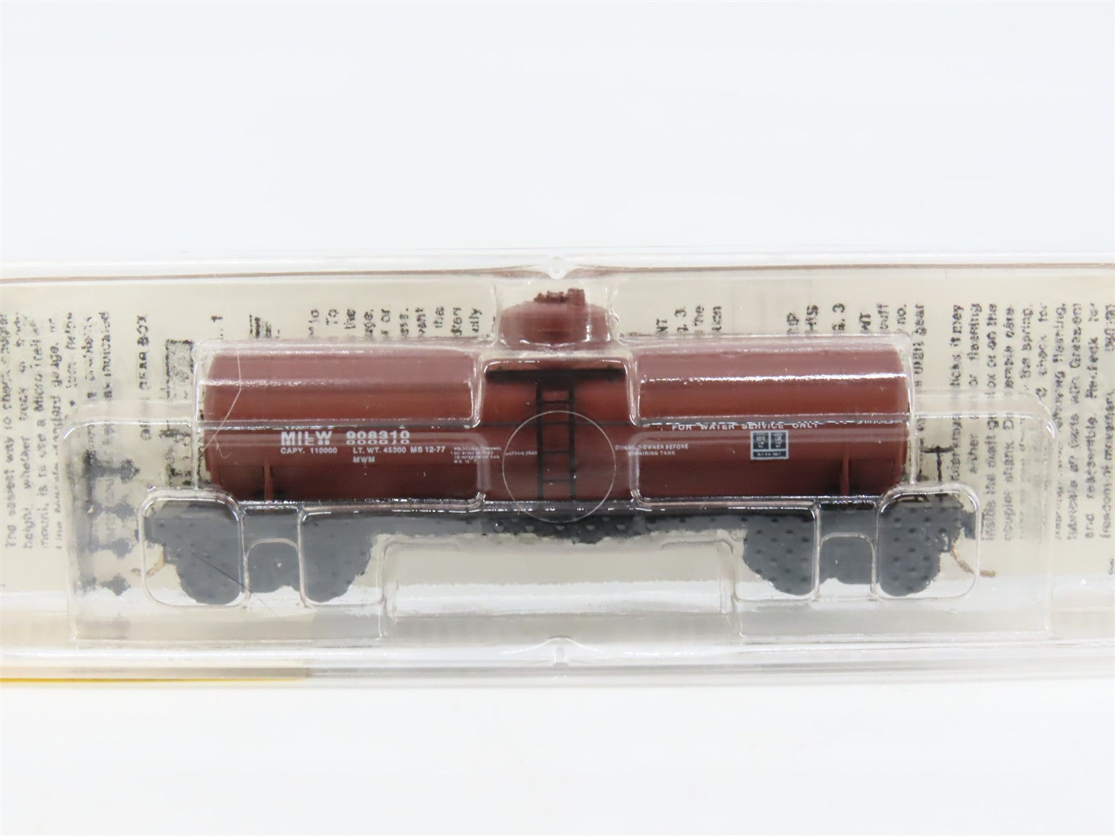 N Scale Micro-Trains MTL 65280 MILW Milwaukee 39' Tank Car 908310 RTR