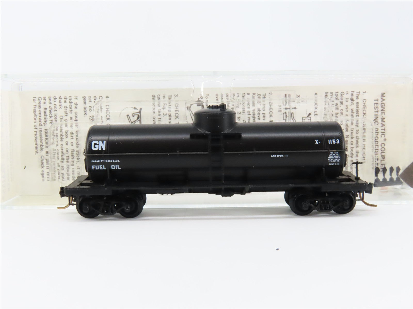 N Scale Micro-Trains MTL 65240 GN Great Northern 39' Tank Car X-1153 RTR