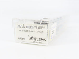 N Scale Micro-Trains MTL 65250 TCX The Texas Company 39' Tank Car 3221 RTR