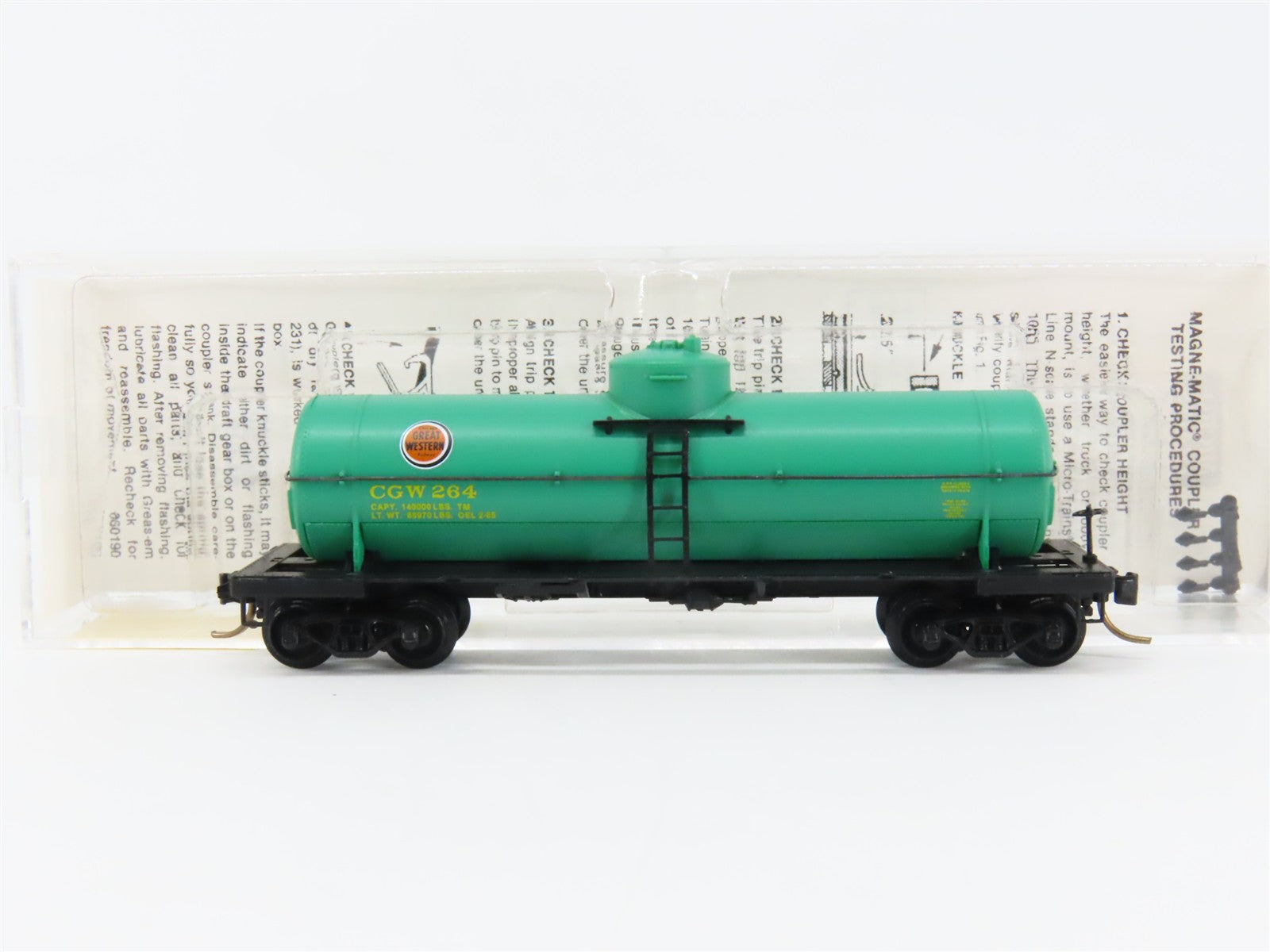 N Scale Micro-Trains MTL 65310 CGW Chicago Great Western 39' Tank Car 264 RTR