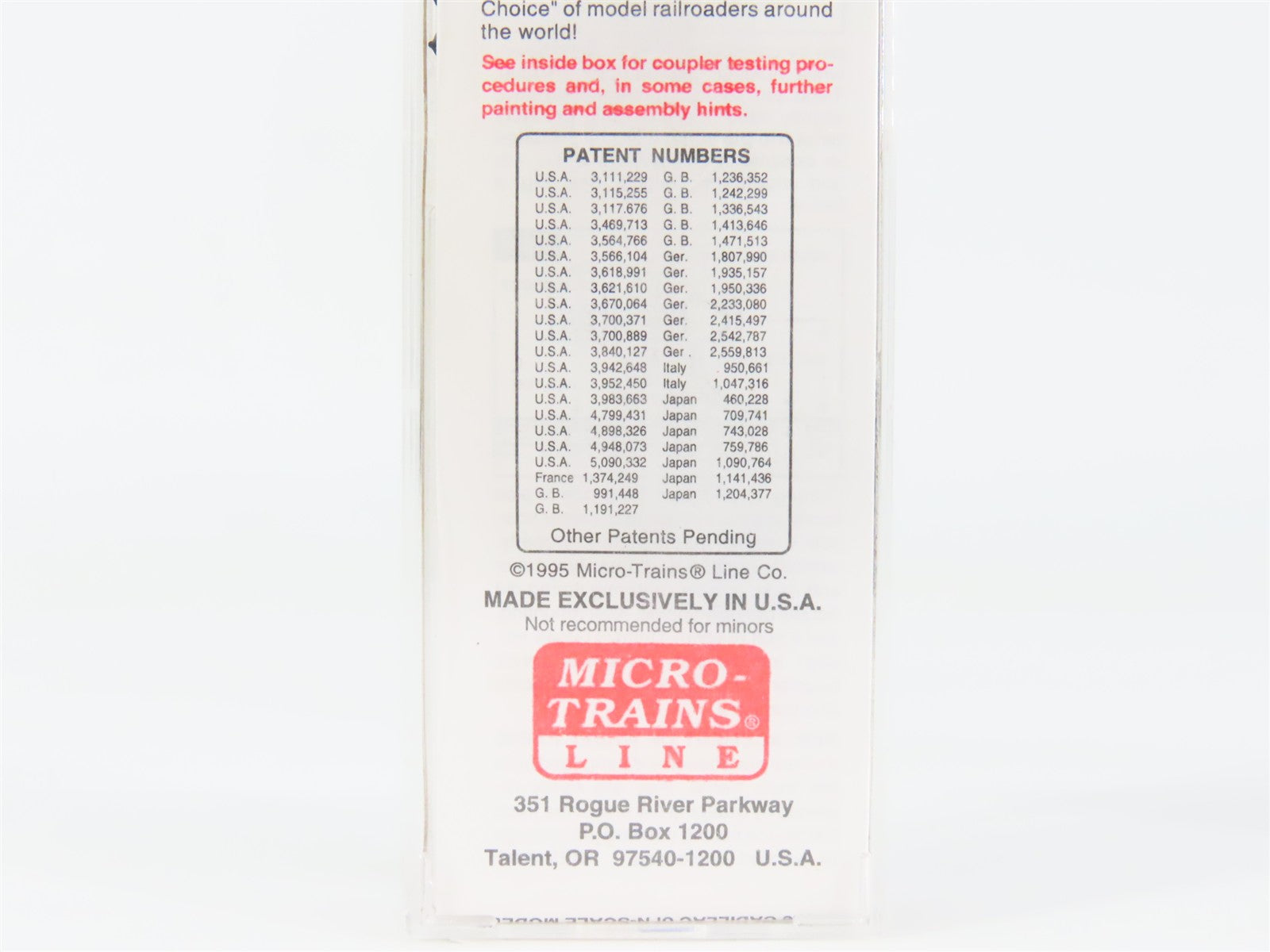 N Scale Micro-Trains MTL 65380 MTL Micro-Trains Line 39' Tank Car 1995 RTR
