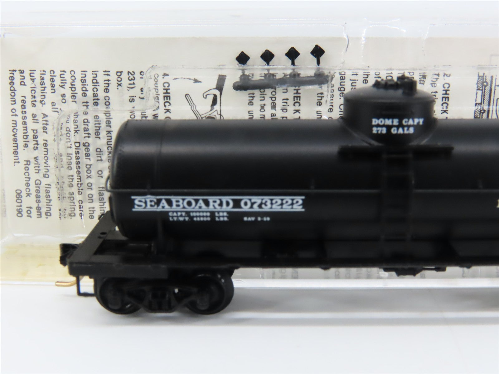 N Scale Micro-Trains MTL 65360 SAL Seaboard 39' Single Dome Tank Car 073222 RTR