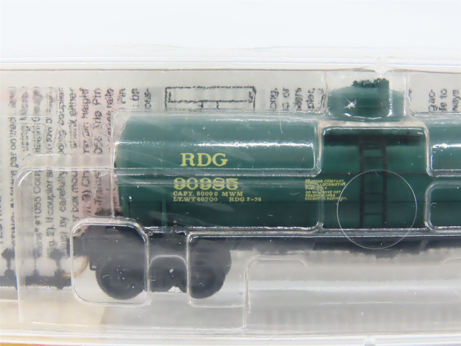N Scale Micro-Trains MTL 65350 RDG Reading 39' Single Dome Tank Car 90985 RTR