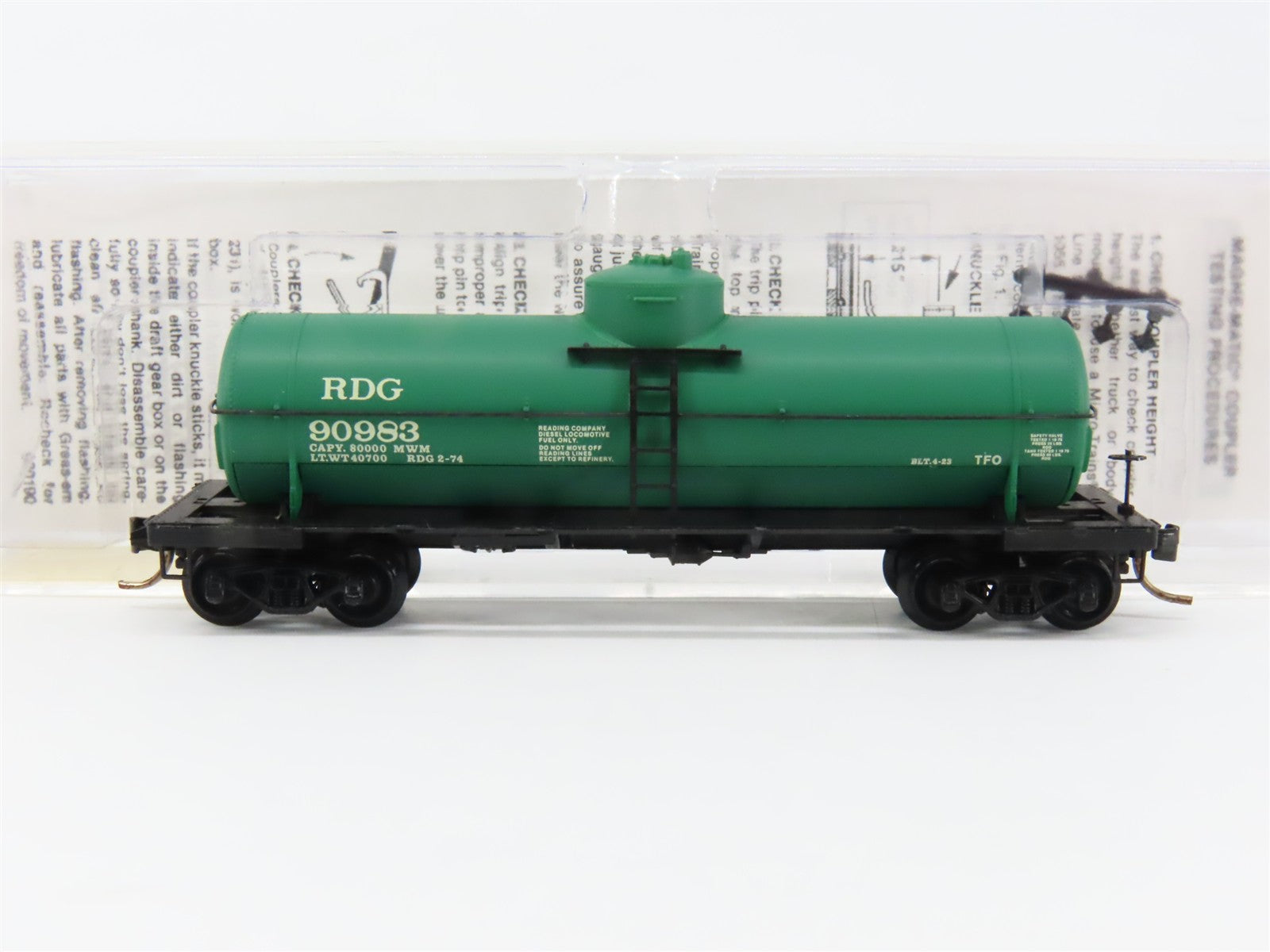 N Scale Micro-Trains MTL 65350 RDG Reading 39' Single Dome Tank Car 90983 RTR