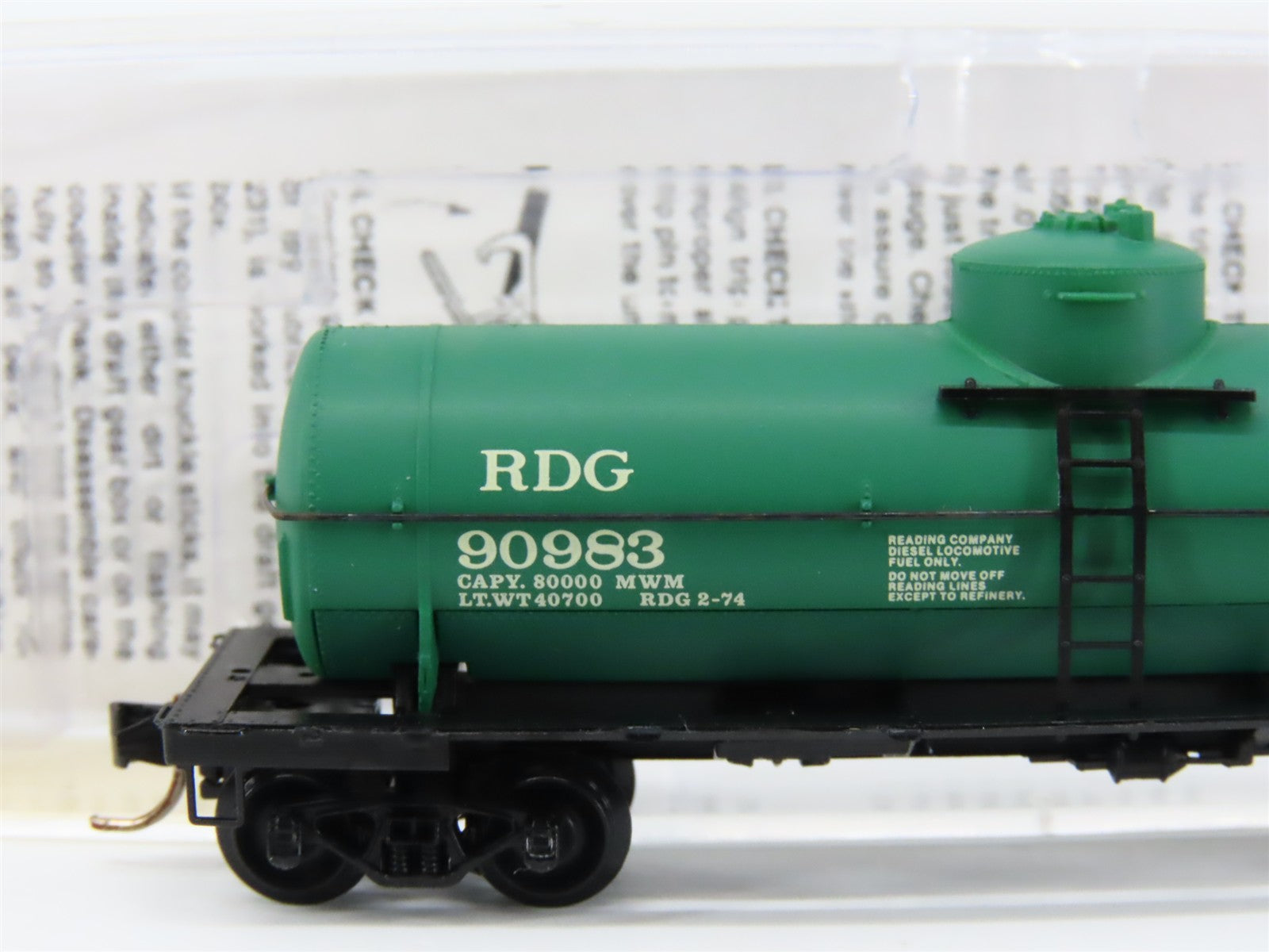 N Scale Micro-Trains MTL 65350 RDG Reading 39' Single Dome Tank Car 90983 RTR
