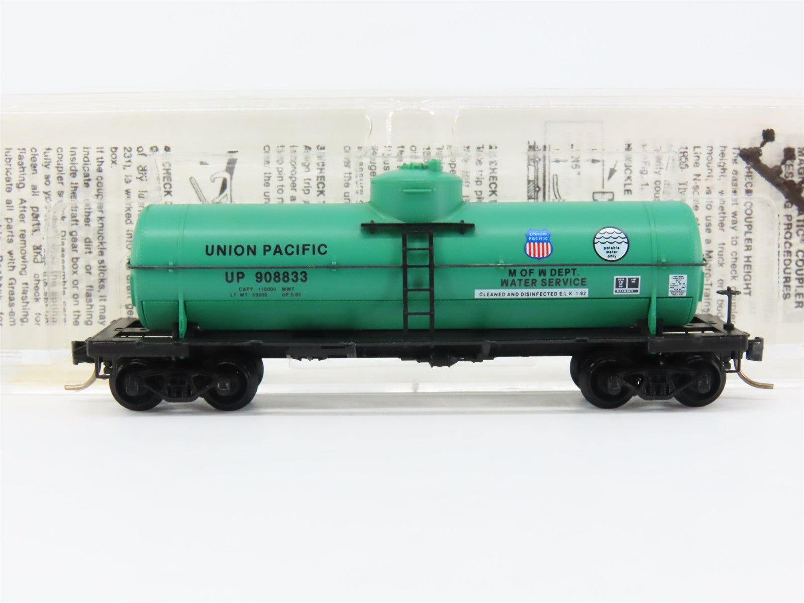 N Scale Micro-Trains MTL 65340 UP Union Pacific 39' Tank Car 908833 RTR