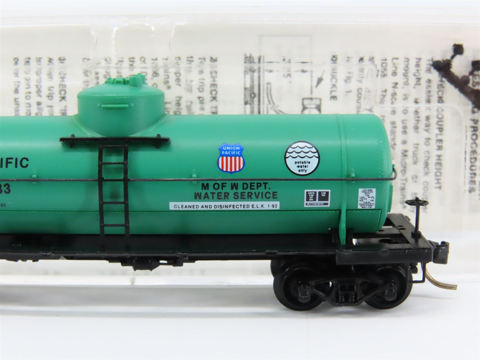 N Scale Micro-Trains MTL 65340 UP Union Pacific 39' Tank Car 908833 RTR