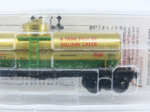 N Scale Micro-Trains MTL 65440 MTL Holiday Tracks Railway 39' Tank Car 1999 RTR