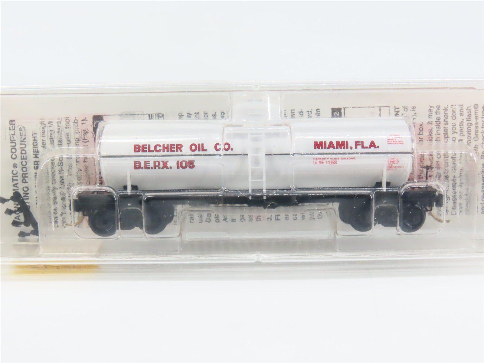 N Scale Micro-Trains MTL 65420 BEPX Belcher Oil Co. 39' Single Dome Tank Car RTR