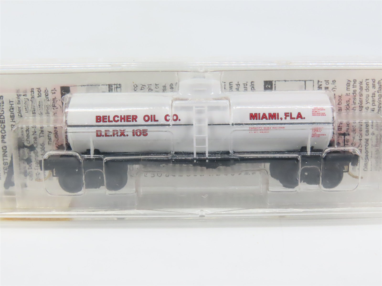 N Scale Micro-Trains MTL 65420 BERX Belcher Oil Co. 39' Single Dome Tank Car RTR