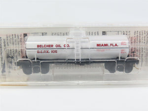 N Scale Micro-Trains MTL 65420 BERX Belcher Oil Co. 39' Single Dome Tank Car RTR