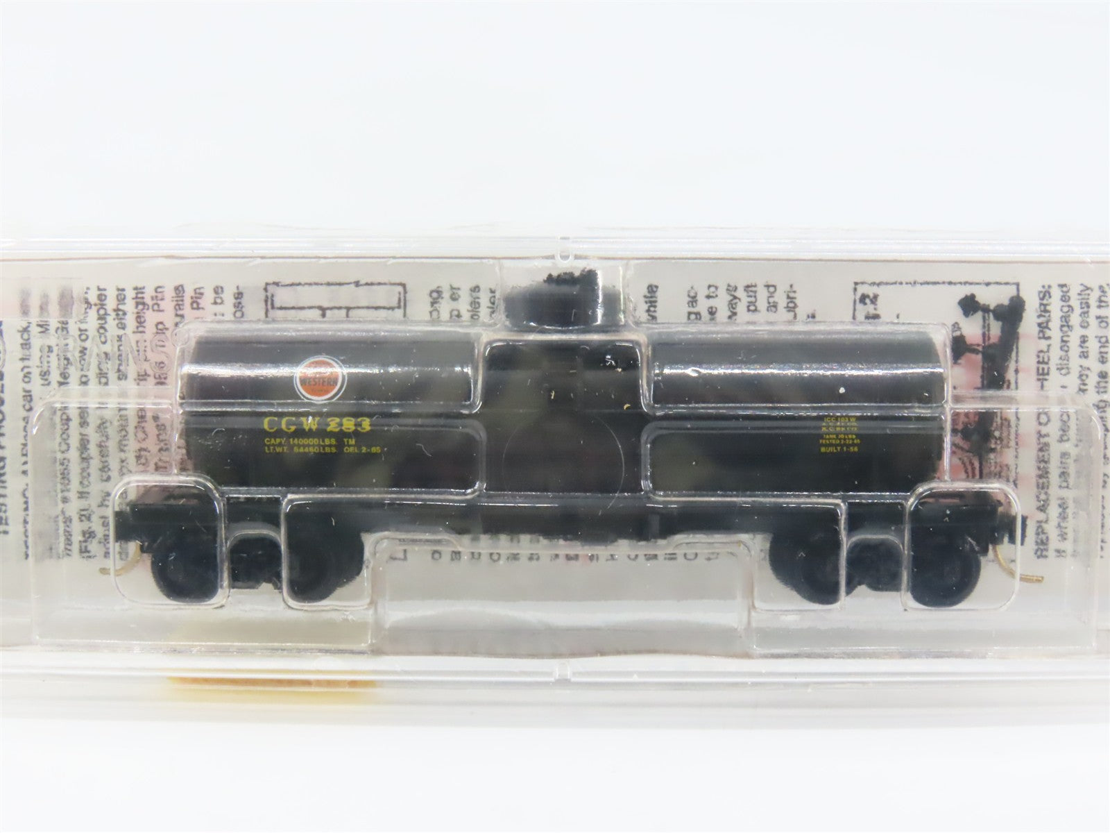 N Scale Micro-Trains MTL 65410 CGW Chicago Great Western 39' Tank Car 283 RTR