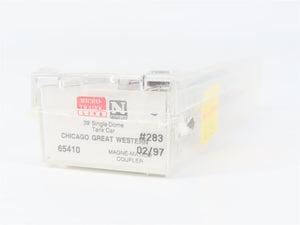 N Scale Micro-Trains MTL 65410 CGW Chicago Great Western 39' Tank Car 283 RTR