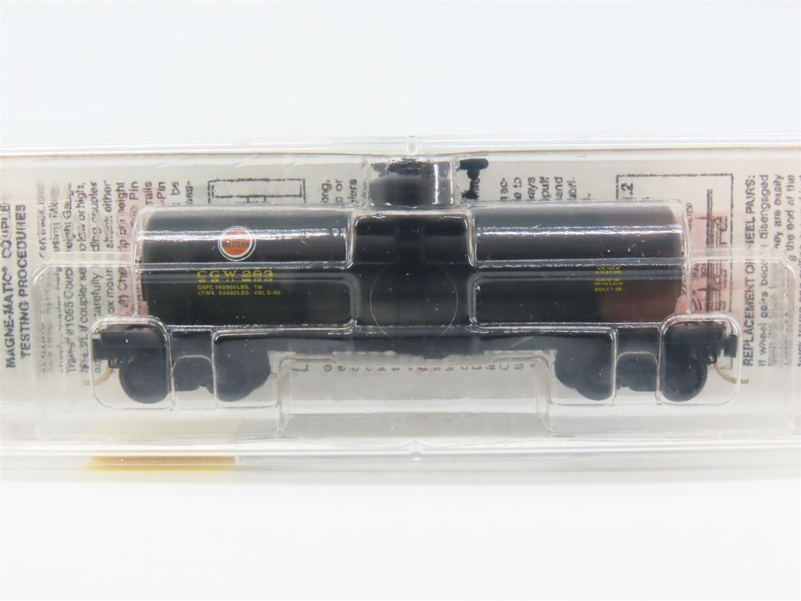 N Scale Micro-Trains MTL 65410 CGW Chicago Great Western 39' Tank Car 283 RTR
