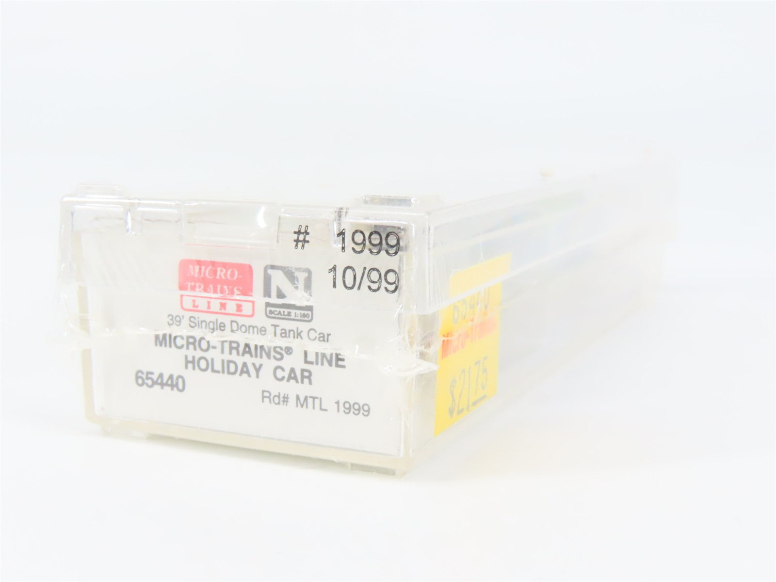 N Scale Micro-Trains MTL 65440 MTL Holiday Tracks Railway 39' Tank Car 1999 RTR
