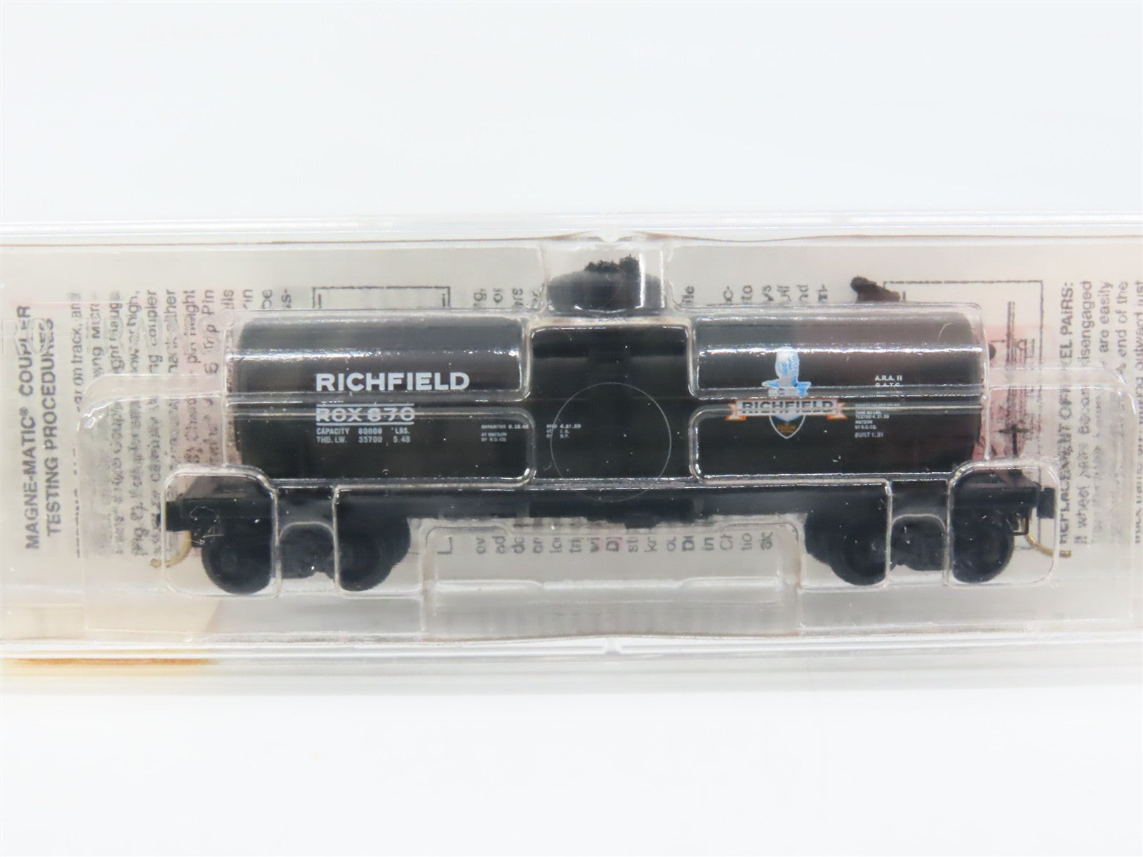 N Scale Micro-Trains MTL 65430 ROX Richfield Oil Company 39' Tank Car 670 RTR