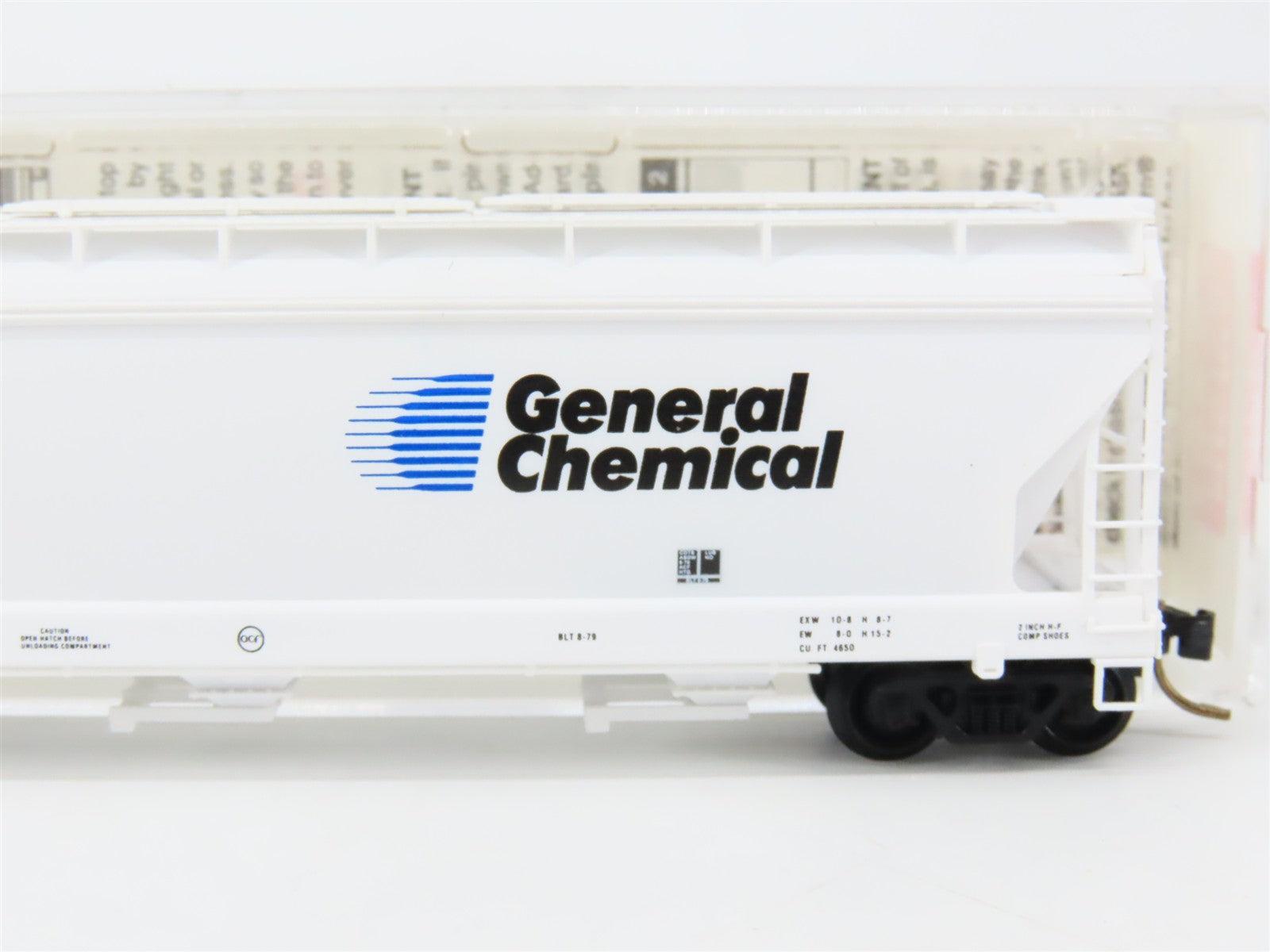 N Scale Micro-Trains MTL 94020 GRPX General Chemical 3-Bay Covered Hopper RTR