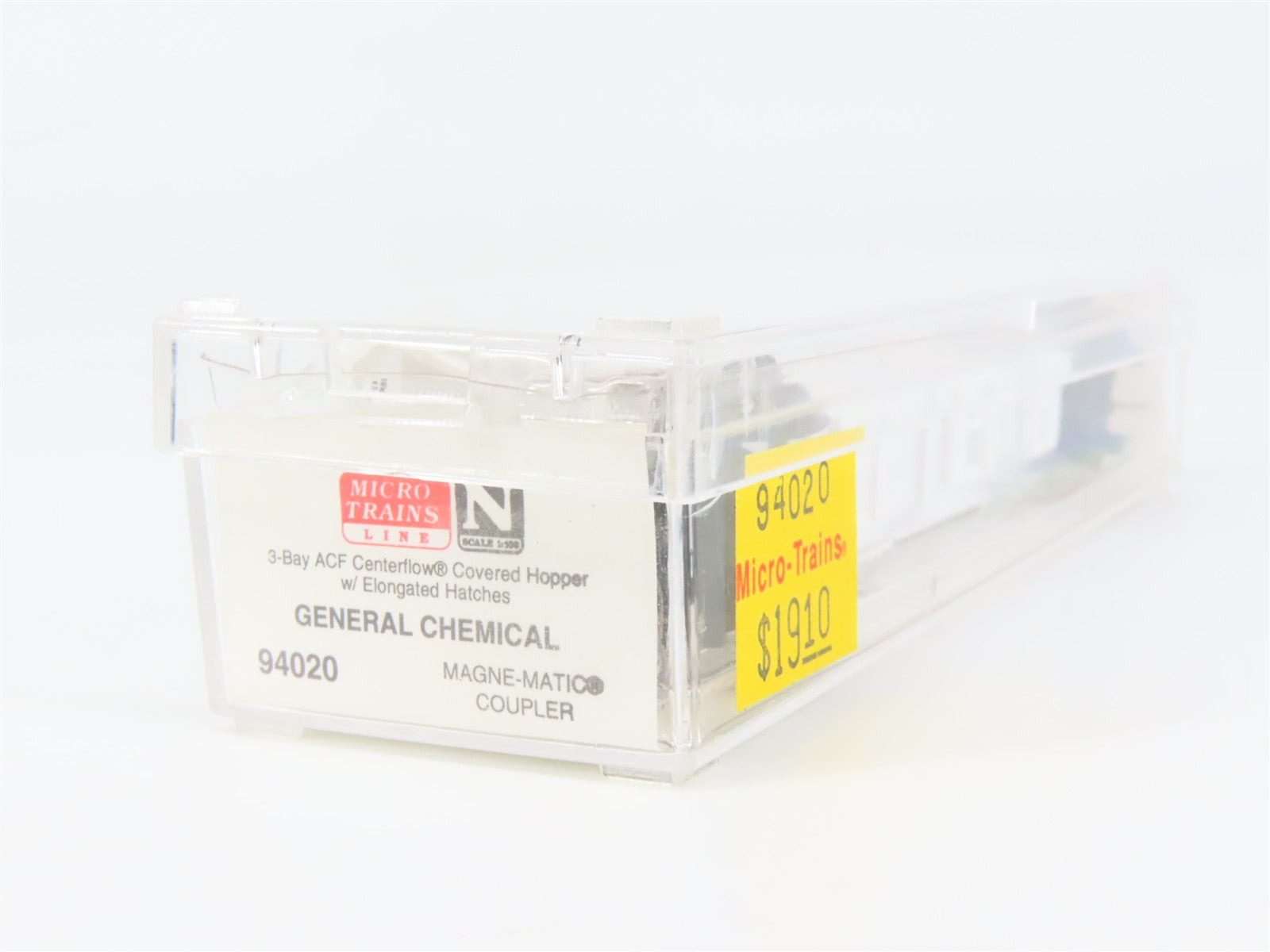 N Scale Micro-Trains MTL 94020 GRPX General Chemical 3-Bay Covered Hopper RTR