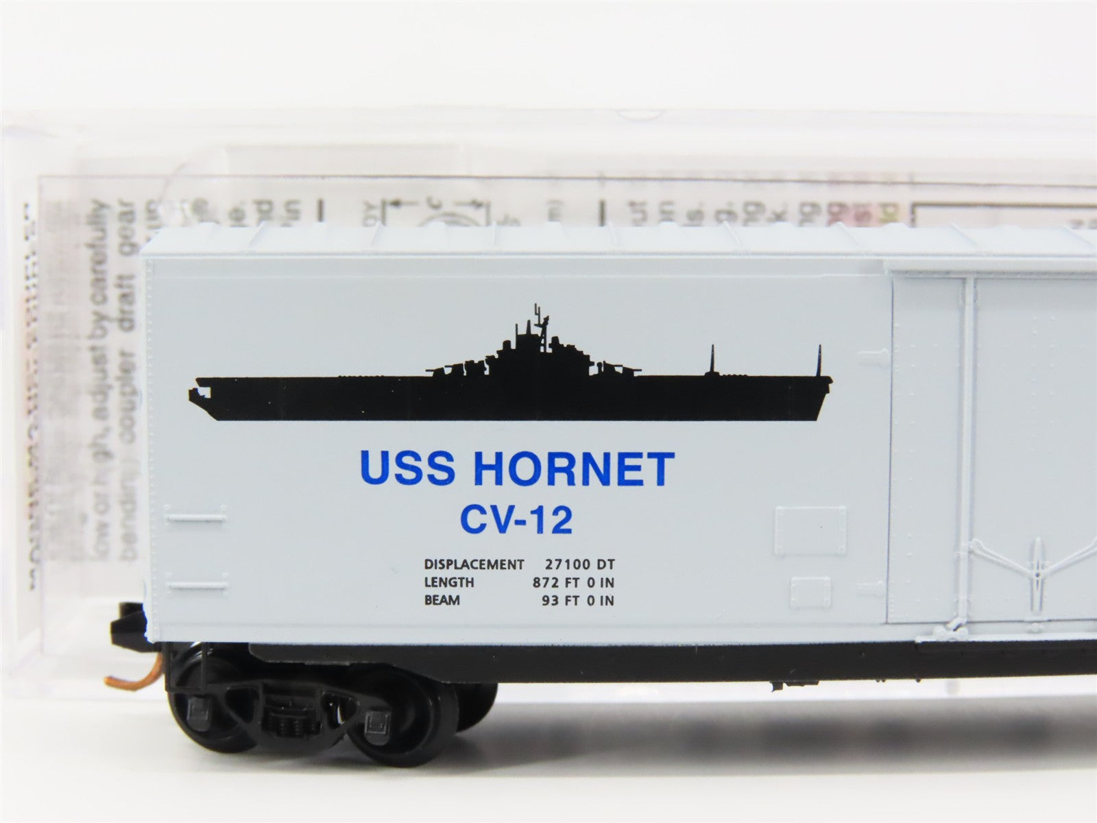 N Scale Micro-Trains MTL 03800402 USN US Navy 50' Box Car CV-12 RTR