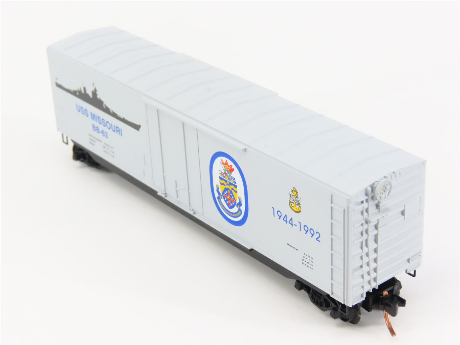N Scale Micro-Trains MTL 03800401 USN U.S. Navy 50' Box Car BB-63 RTR