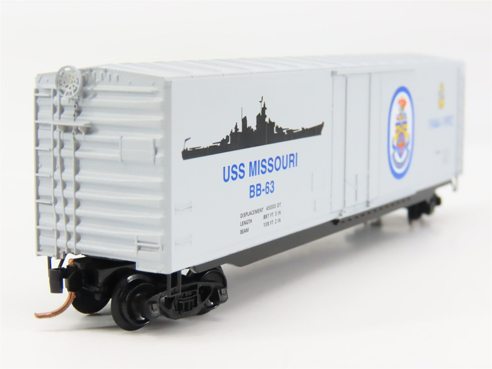 N Scale Micro-Trains MTL 03800401 USN U.S. Navy 50' Box Car BB-63 RTR