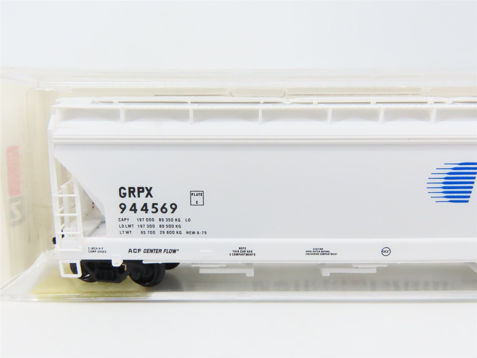 N Scale Micro-Trains MTL 94020 GRPX General Chemical 3-Bay Covered Hopper RTR