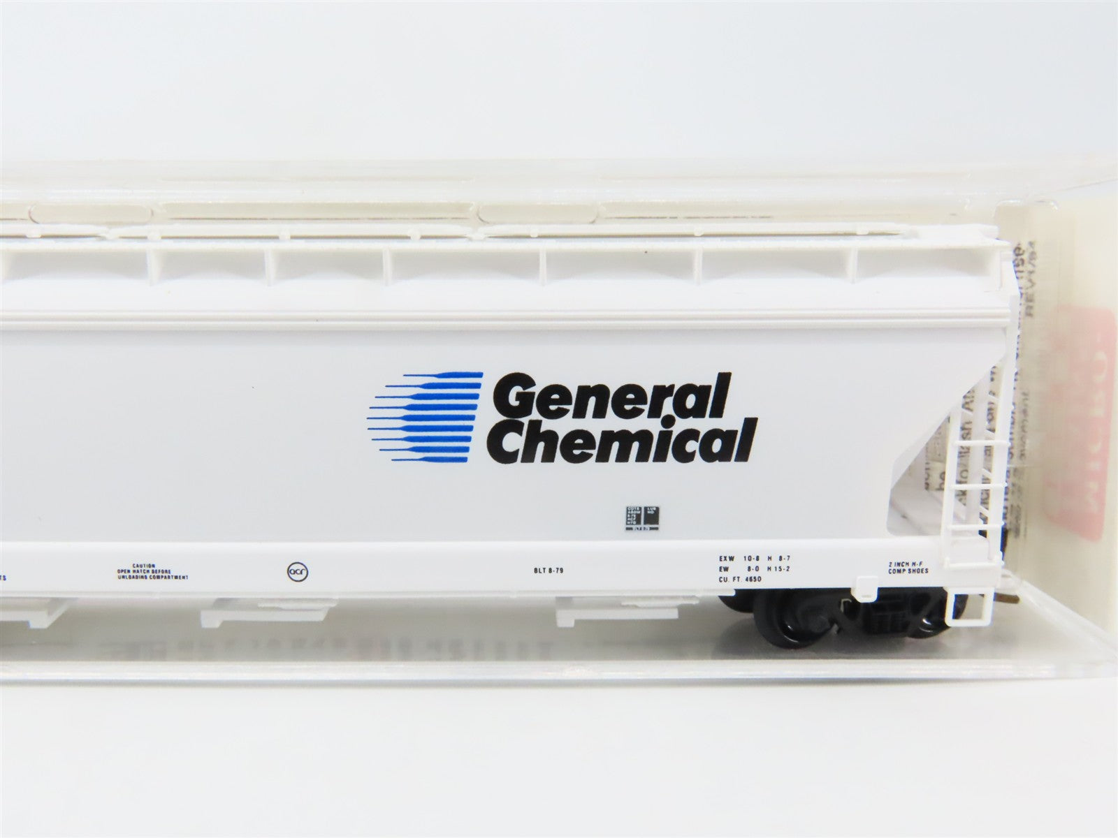 N Scale Micro-Trains MTL 94020 GRPX General Chemical 3-Bay Covered Hopper RTR