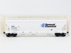 N Scale Micro-Trains MTL 94020 GRPX General Chemical 3-Bay Covered Hopper RTR