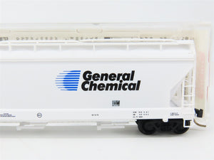 N Scale Micro-Trains MTL 94020 GRPX General Chemical 3-Bay Covered Hopper RTR