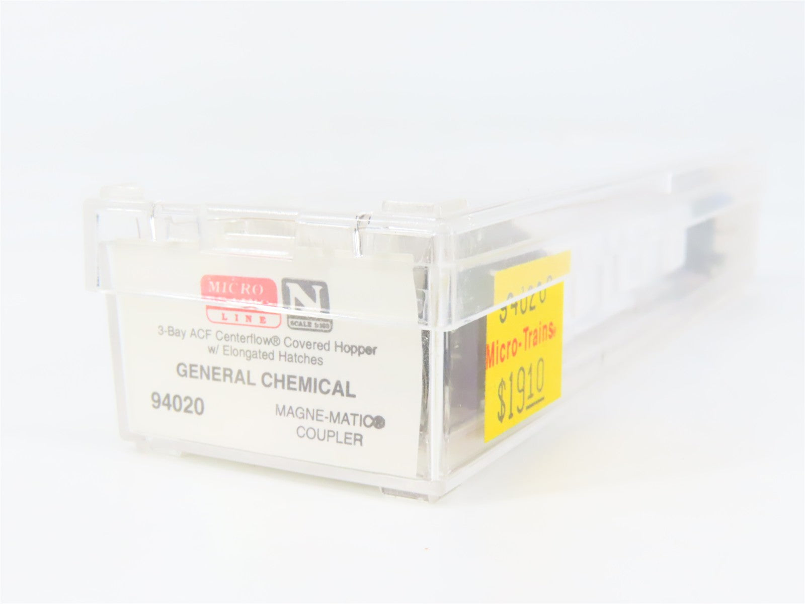 N Scale Micro-Trains MTL 94020 GRPX General Chemical 3-Bay Covered Hopper RTR