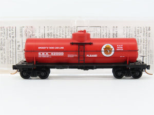 N Scale Micro-Trains MTL 65460 SBX Smokey Bear 39' Single Dome Tank Car RTR