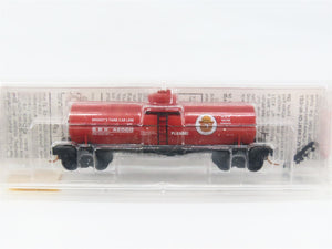 N Scale Micro-Trains MTL 65460 SBX Smokey Bear 39' Single Dome Tank Car RTR