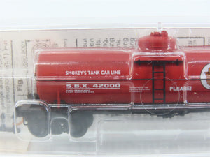 N Scale Micro-Trains MTL 65460 SBX Smokey Bear 39' Single Dome Tank Car RTR