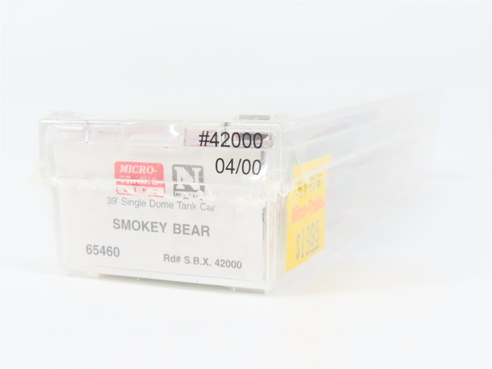 N Scale Micro-Trains MTL 65460 SBX Smokey Bear 39' Single Dome Tank Car RTR