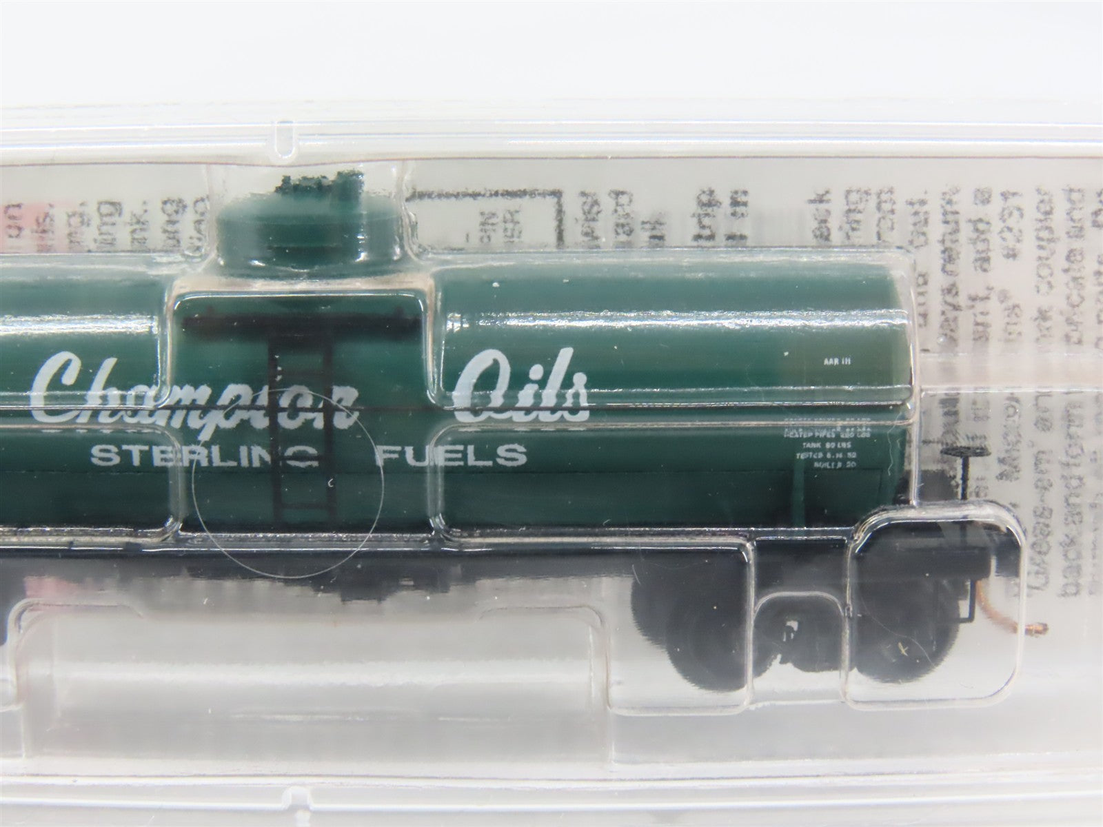 N Scale Micro-Trains MTL 65490 Champion Oils - Sterling Fuels 39' Tank Car RTR