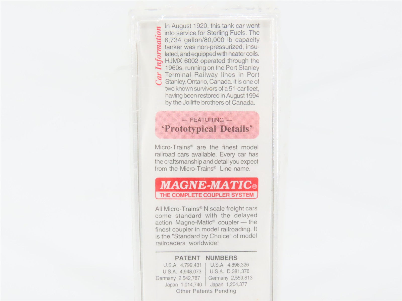 N Scale Micro-Trains MTL 65490 Champion Oils - Sterling Fuels 39' Tank Car RTR
