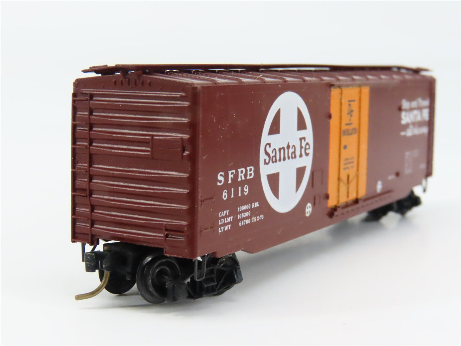 N Scale Micro-Trains MTL 32076 SFRB Santa Fe 50' Box Car 6119 RTR