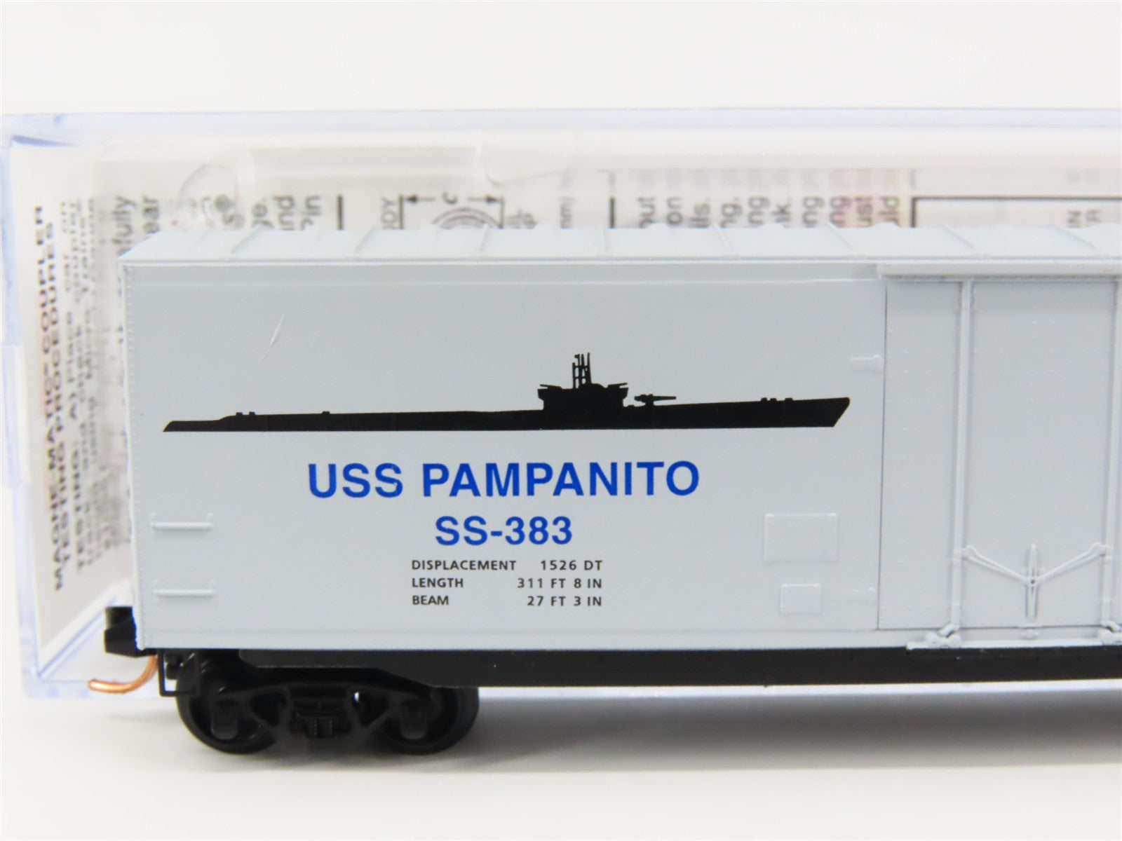 N Scale Micro-Trains MTL 03800403 SS U.S. Navy 50' Box Car 383 RTR