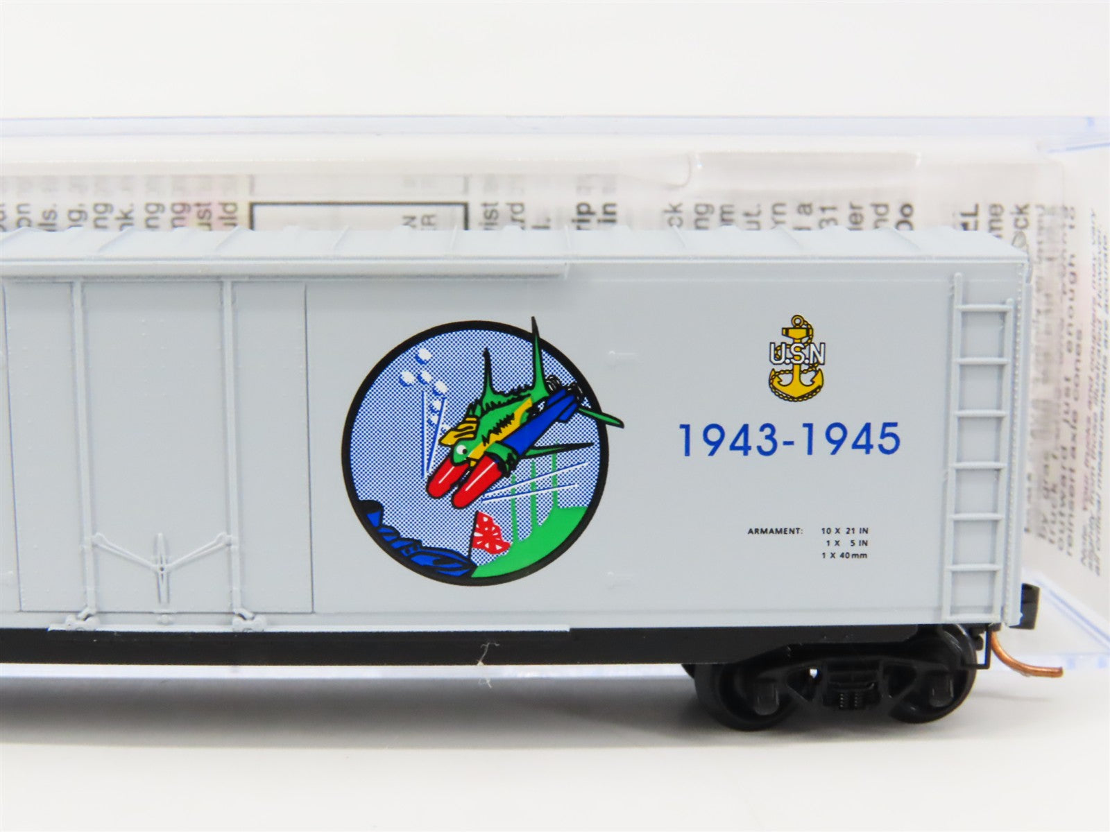 N Scale Micro-Trains MTL 03800403 SS U.S. Navy 50' Box Car 383 RTR