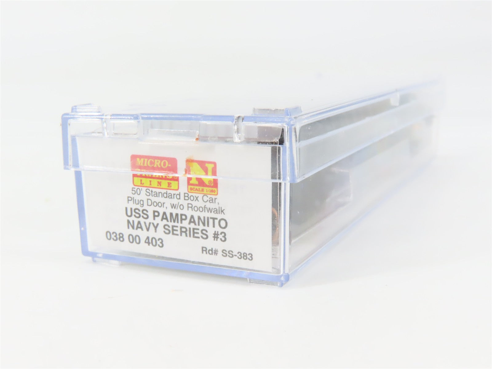 N Scale Micro-Trains MTL 03800403 SS U.S. Navy 50' Box Car 383 RTR