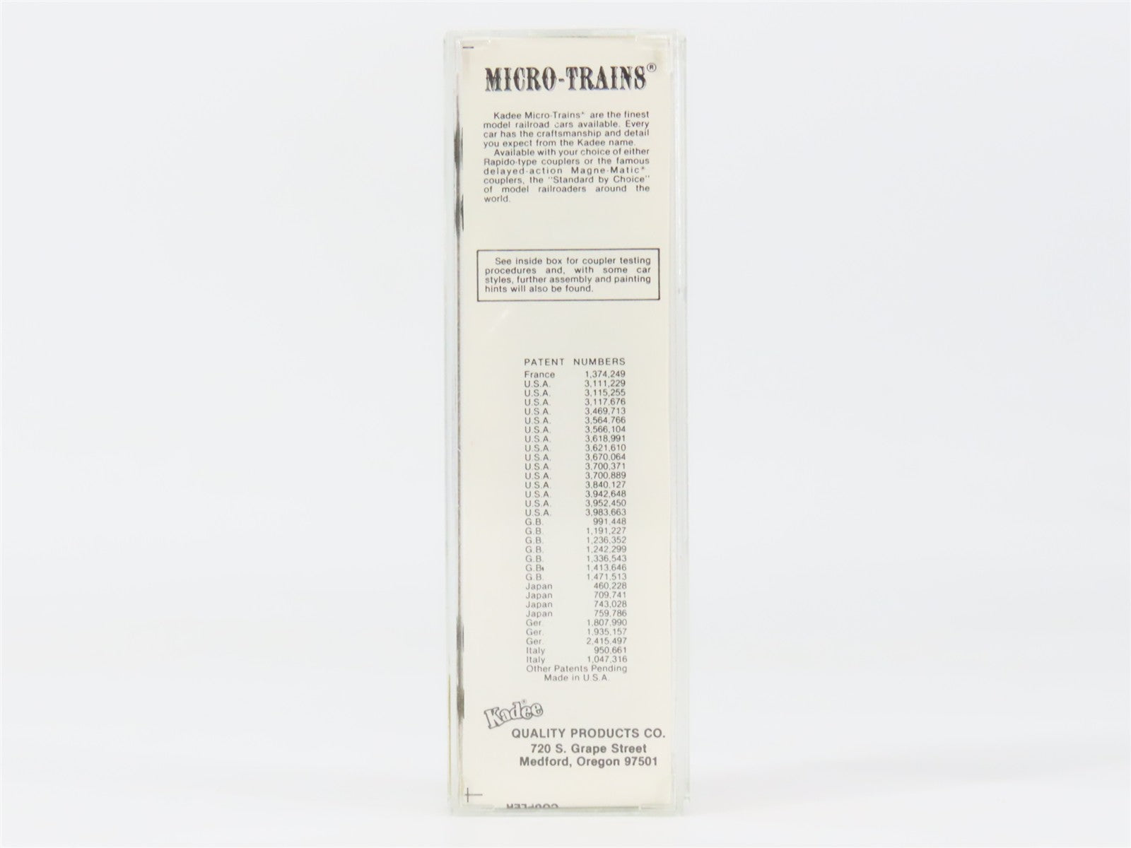N Scale Micro-Trains MTL 38150 Fruit Growers Express 50' Plug Door Box Car RTR