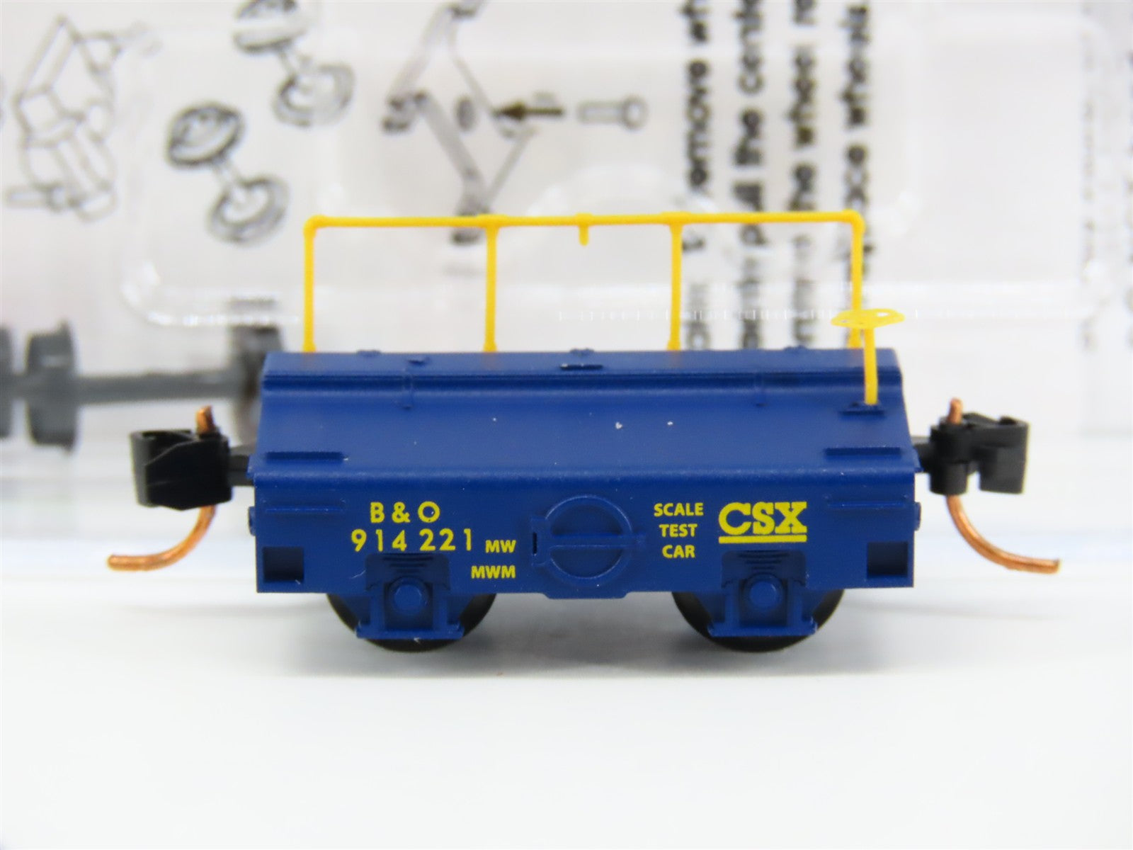 N Scale Micro-Trains MTL 12100010 B&O Baltimore & Ohio Scale Test Car 914221 RTR