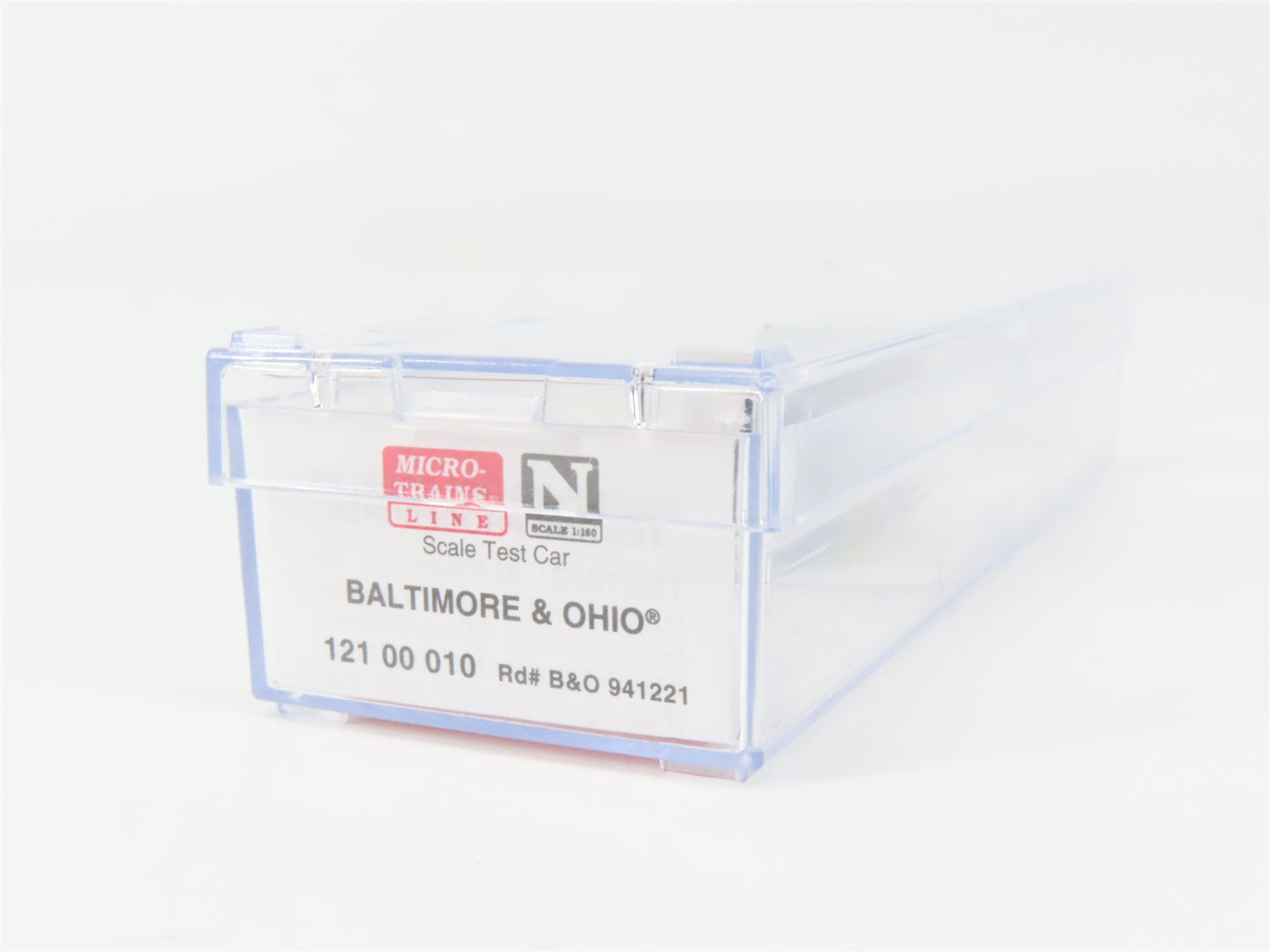 N Scale Micro-Trains MTL 12100010 B&O Baltimore & Ohio Scale Test Car 914221 RTR