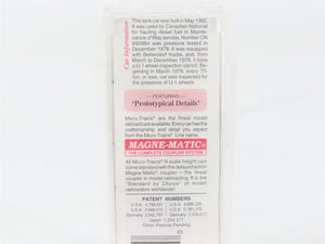 N Scale Micro-Trains MTL 65560 CN Canadian National 39' Tank Car 990984 RTR