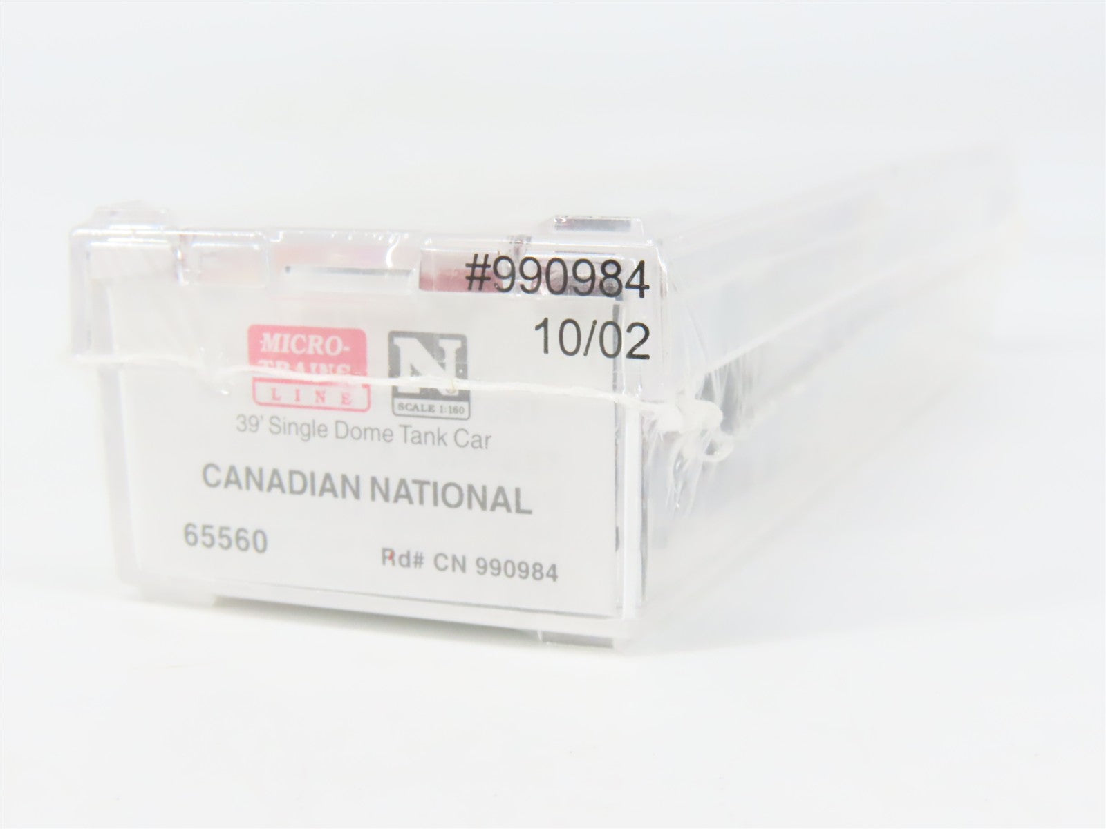 N Scale Micro-Trains MTL 65560 CN Canadian National 39' Tank Car 990984 RTR