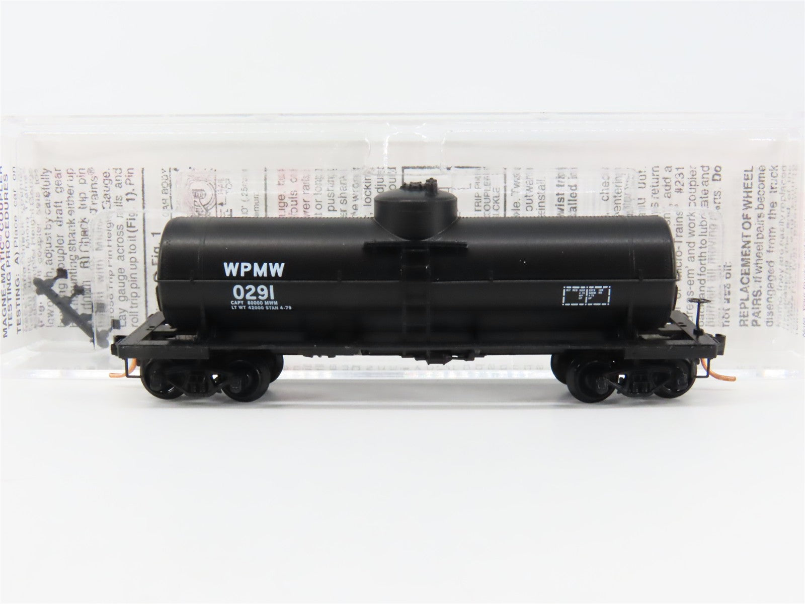 N Scale Micro-Trains MTL 65550 WPMW Western Pacific 39' Single Dome Tank Car RTR