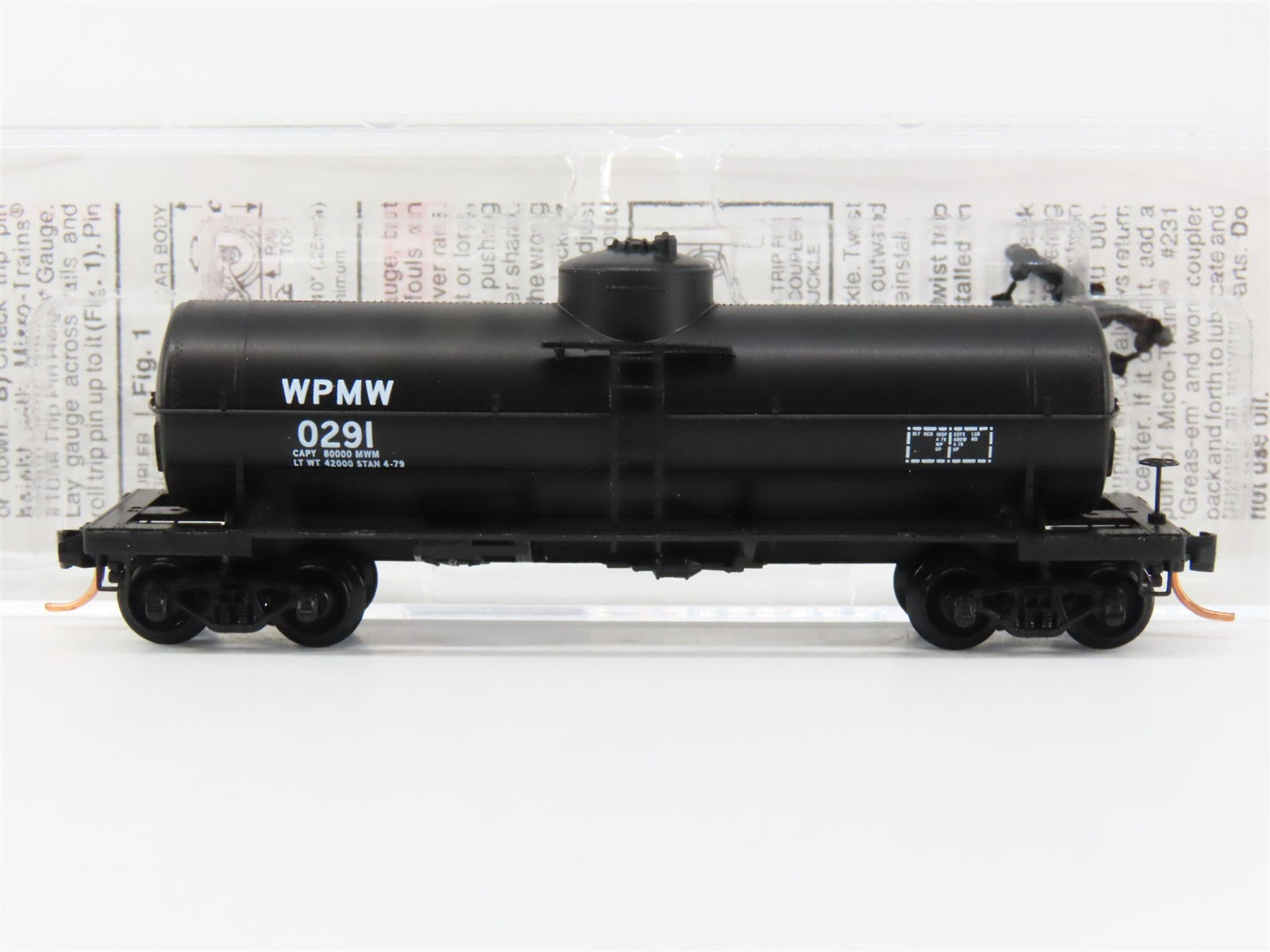 N Scale Micro-Trains MTL 65550 WPMW Western Pacific 39' Single Dome Tank Car RTR