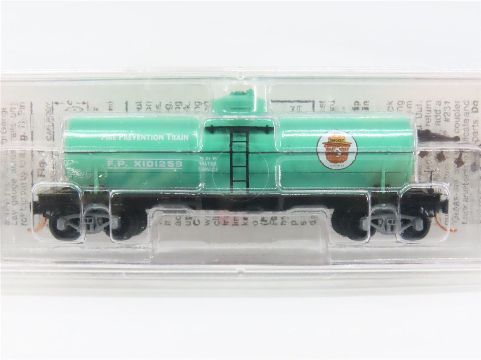 N Scale Micro-Trains MTL 65540 FP Fire Prevention Train 39' Tank Car X101259 RTR