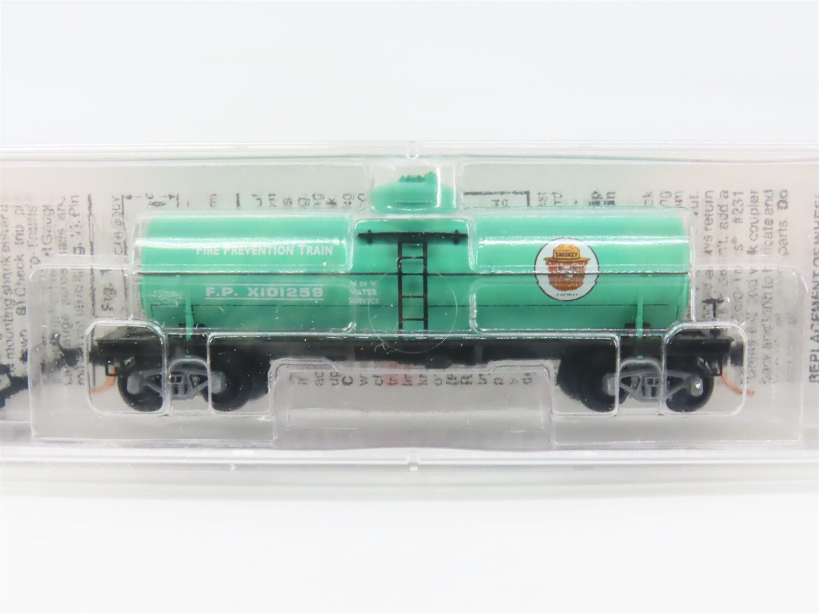 N Scale Micro-Trains MTL 65540 FP Smokey Bear 39' Single Dome Tank Car RTR