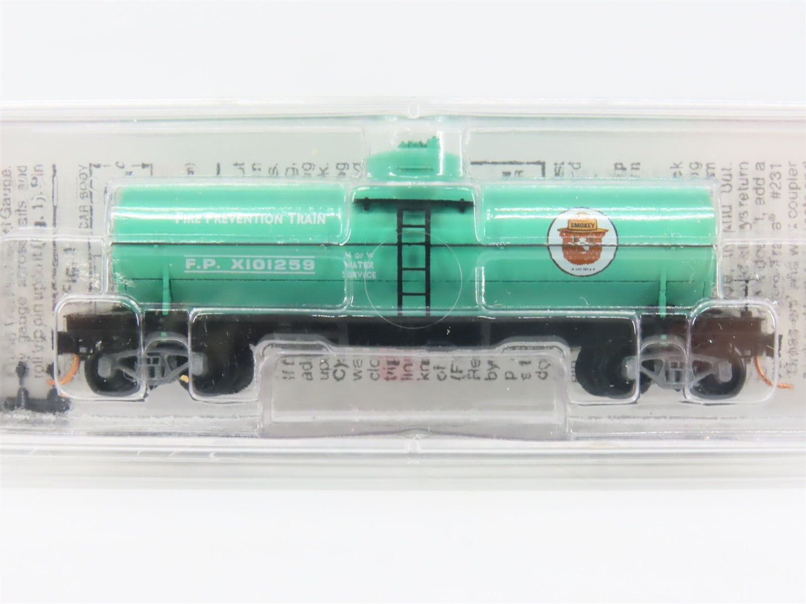 N Scale Micro-Trains MTL 65540 F.P. Fire Prevention Train 39' Tank Car RTR